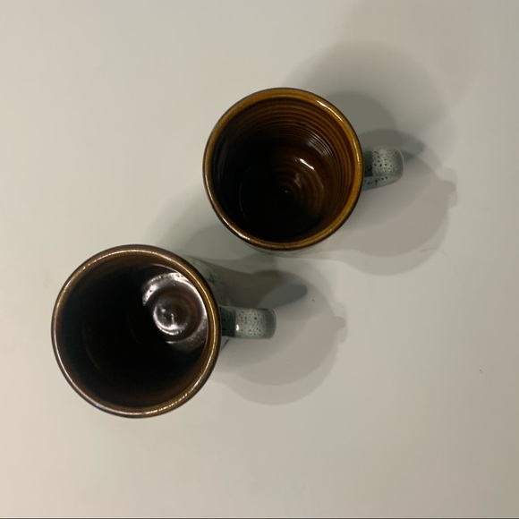 Set of two Blue & Brown Ceramic Mugs - Picture 3 of 8